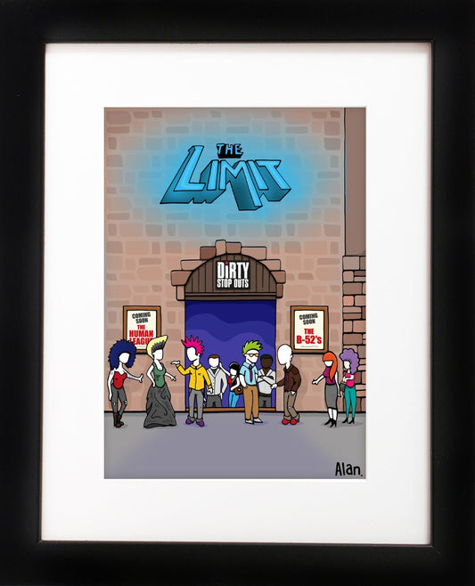 Sheffield prints - The Limit - signed Alan Pennington limited edition art print - framed - Dirty Stop Outs