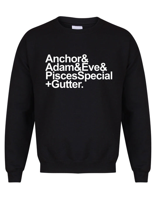 Anchor to Adam & Eve unisex sweatshirt - various colours - Dirty Stop Outs