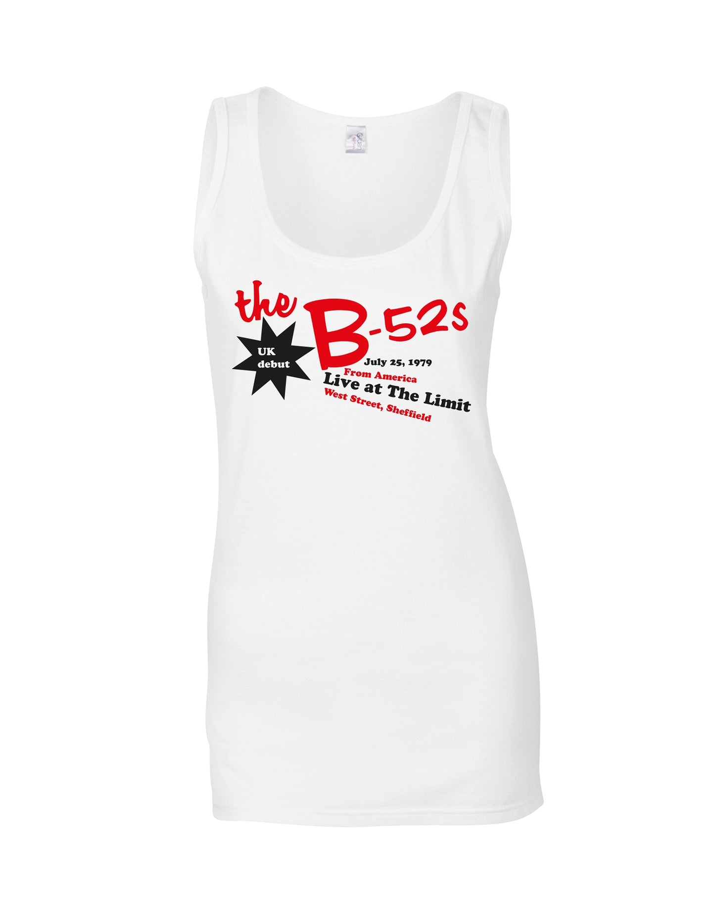 B-52's at the Limit ladies fit vest - various colours. - Dirty Stop Outs