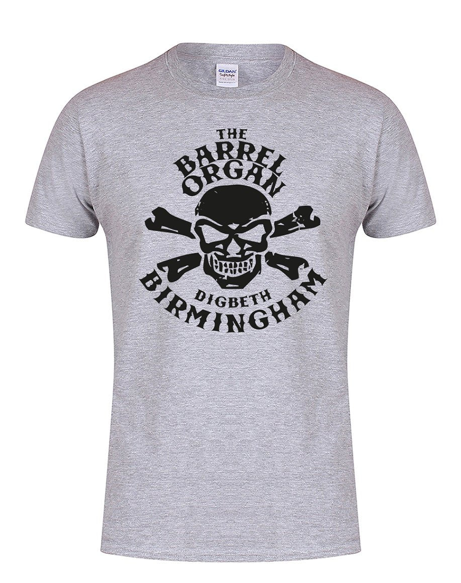 Barrel Organ - skull/crossbones - unisex fit T-shirt - various colours - Dirty Stop Outs