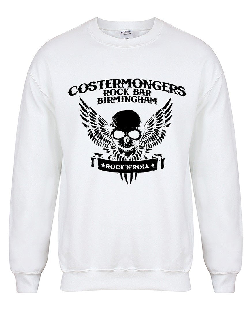 Costermongers rock bar skull/wings unisex fit sweatshirt - various colours - Dirty Stop Outs