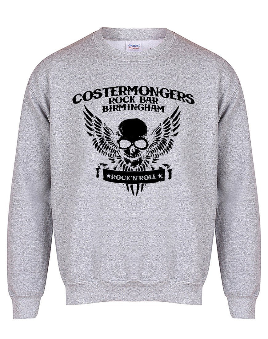 Costermongers rock bar skull/wings unisex fit sweatshirt - various colours - Dirty Stop Outs