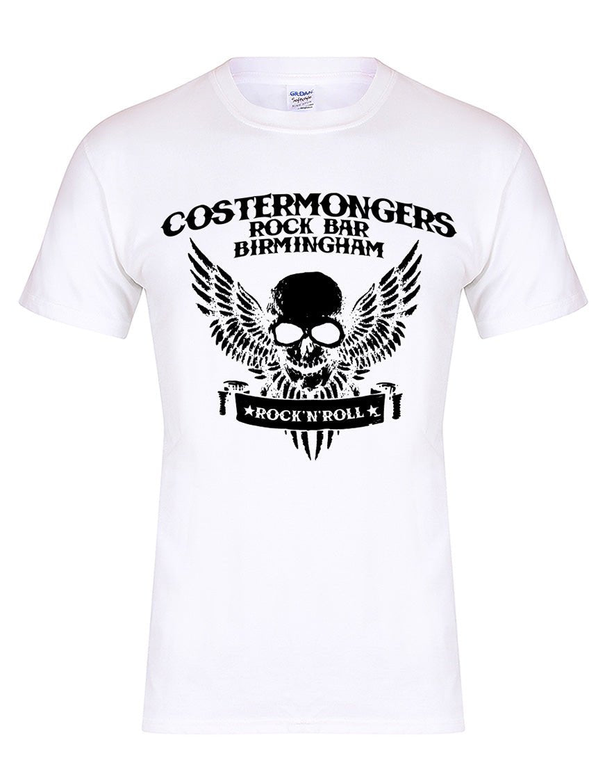 Costermongers rock bar skull/wings unisex fit T-shirt - various colours - Dirty Stop Outs