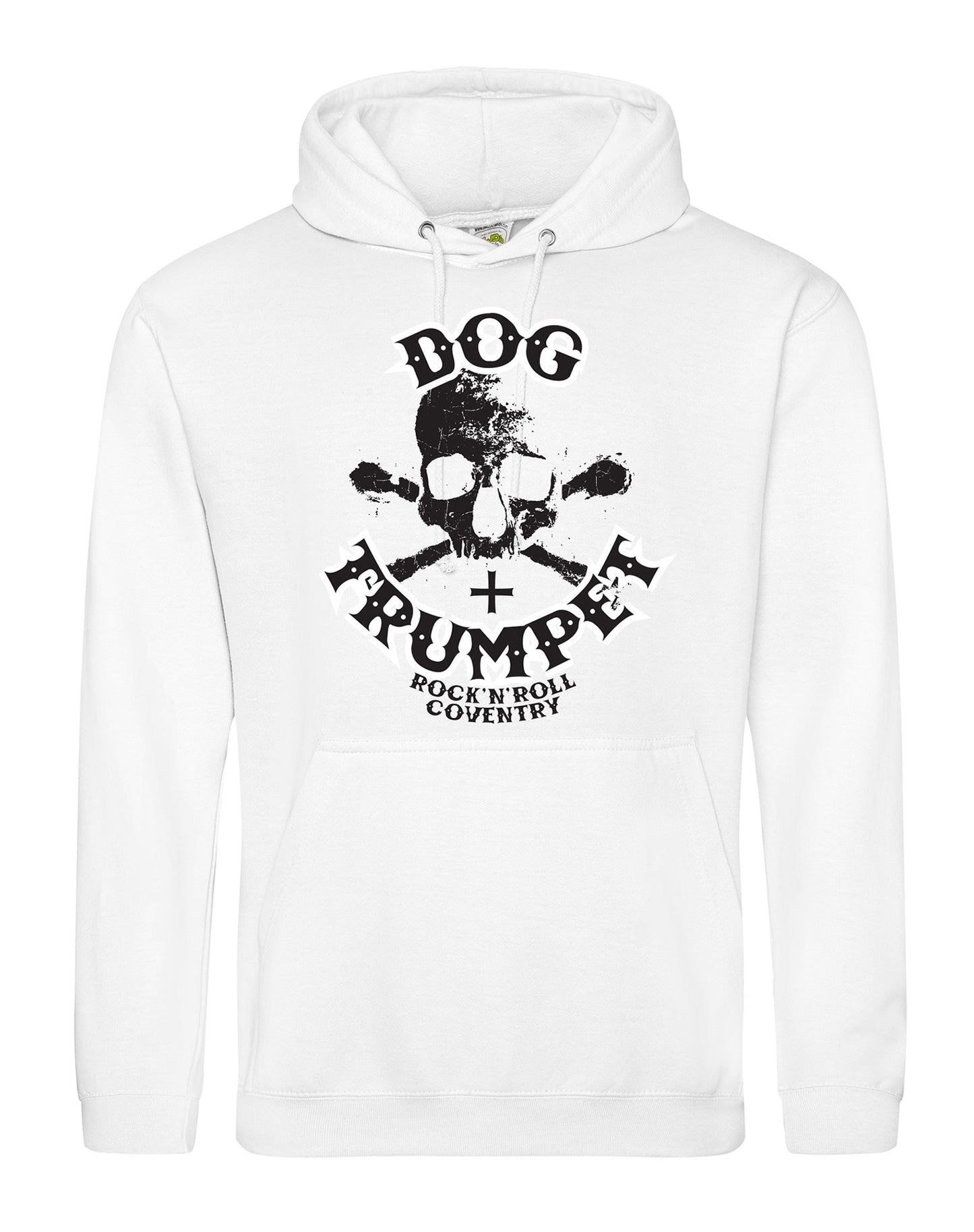 Dog & Trumpet (with skull) unisex fit hoodie - various colours - Dirty Stop Outs
