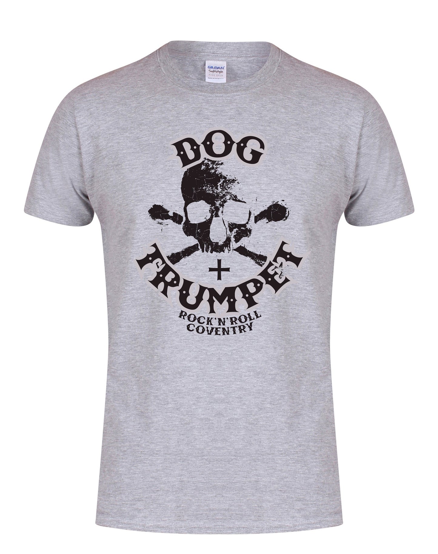 Dog & Trumpet (with skull) unisex T-shirt - various colours - Dirty Stop Outs