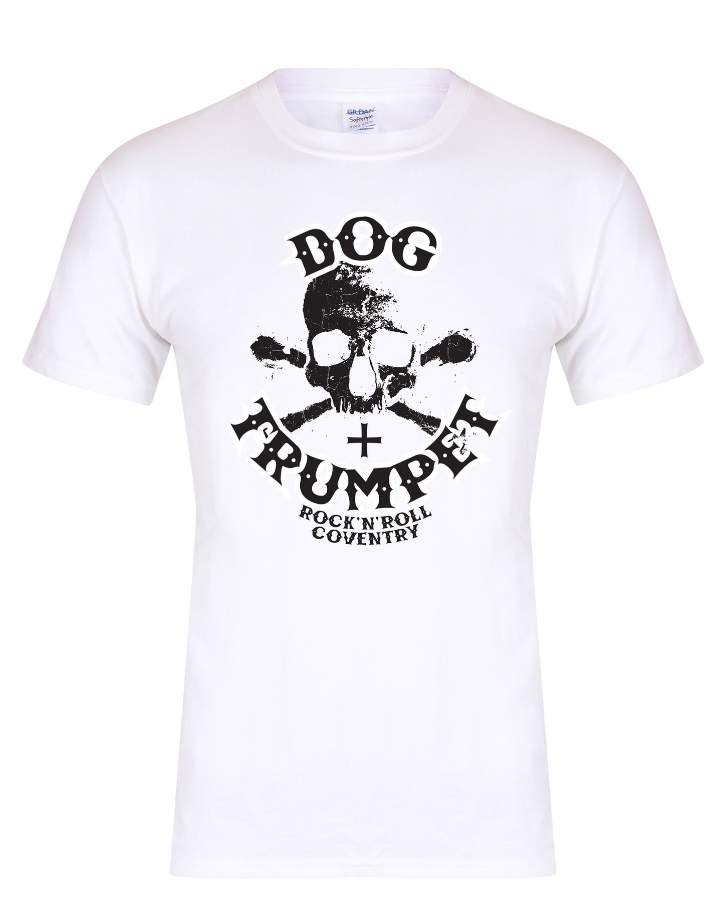 Dog & Trumpet (with skull) unisex T-shirt - various colours - Dirty Stop Outs