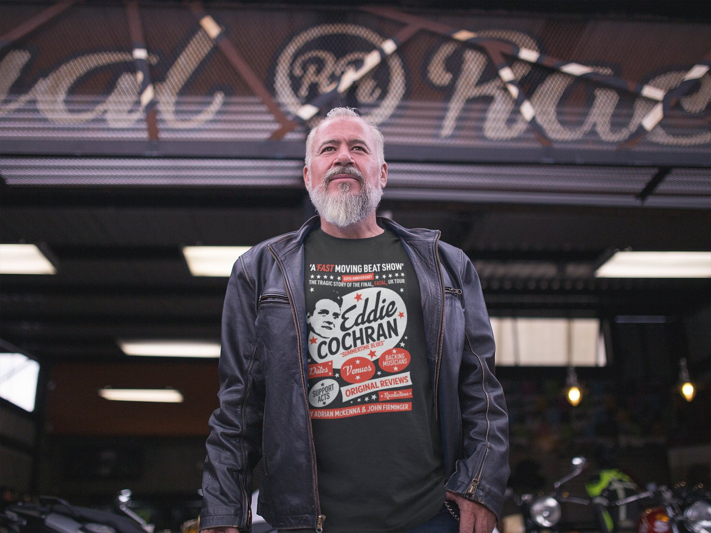 Eddie Cochran: Fast Moving Beat Show unisex fit T-shirt - various colours - Dirty Stop Outs