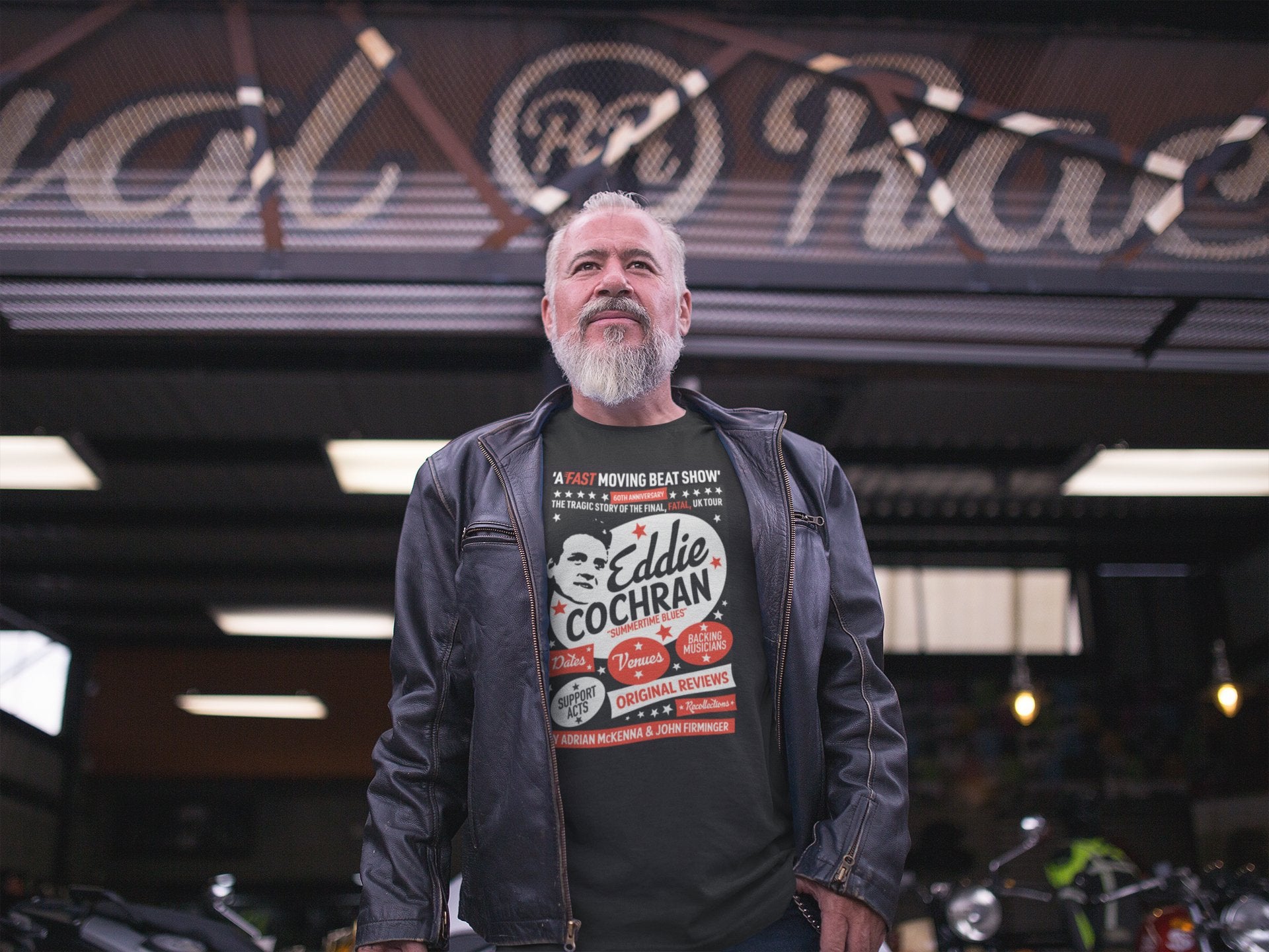 Eddie Cochran: Fast Moving Beat Show unisex fit T-shirt - various colours - Dirty Stop Outs