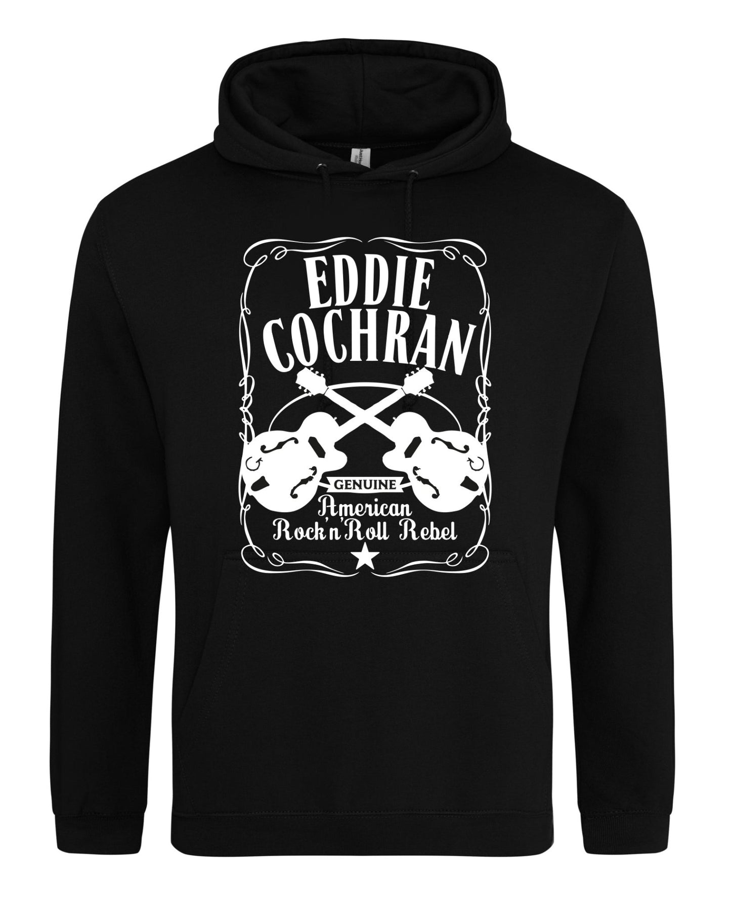 Eddie Cochran - twin Gretsch guitars - unisex fit hoodie - various colours - Dirty Stop Outs