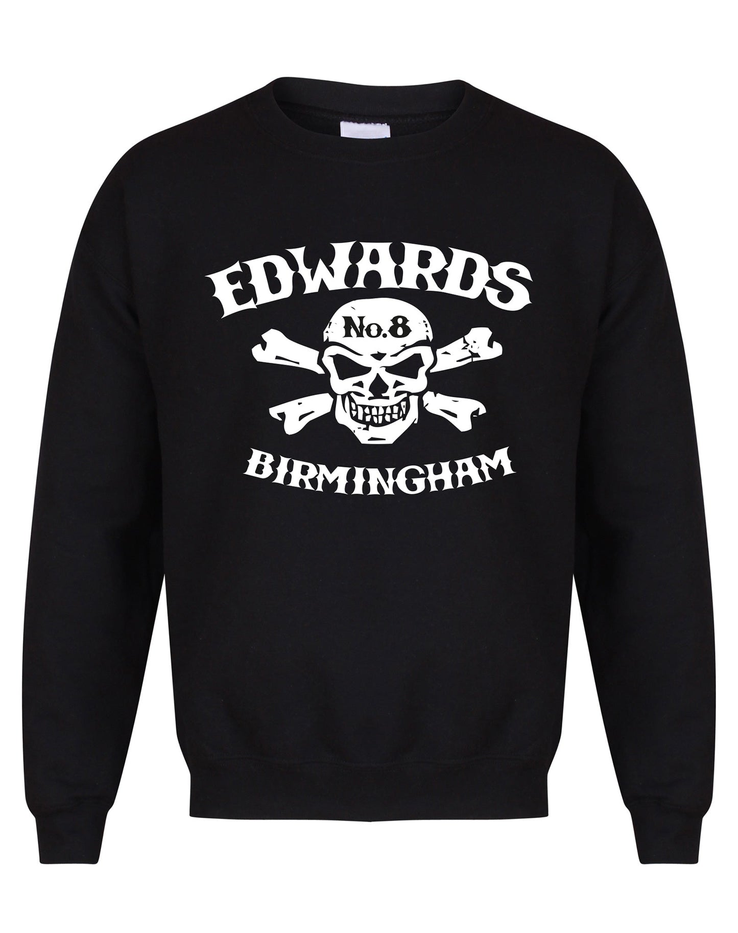 Edwards No. 8 - skull/crossbones - unisex fit sweatshirt - various colours - Dirty Stop Outs