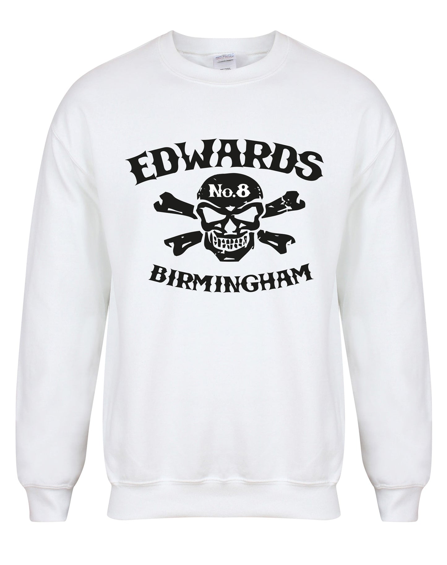 Edwards No. 8 - skull/crossbones - unisex fit sweatshirt - various colours - Dirty Stop Outs