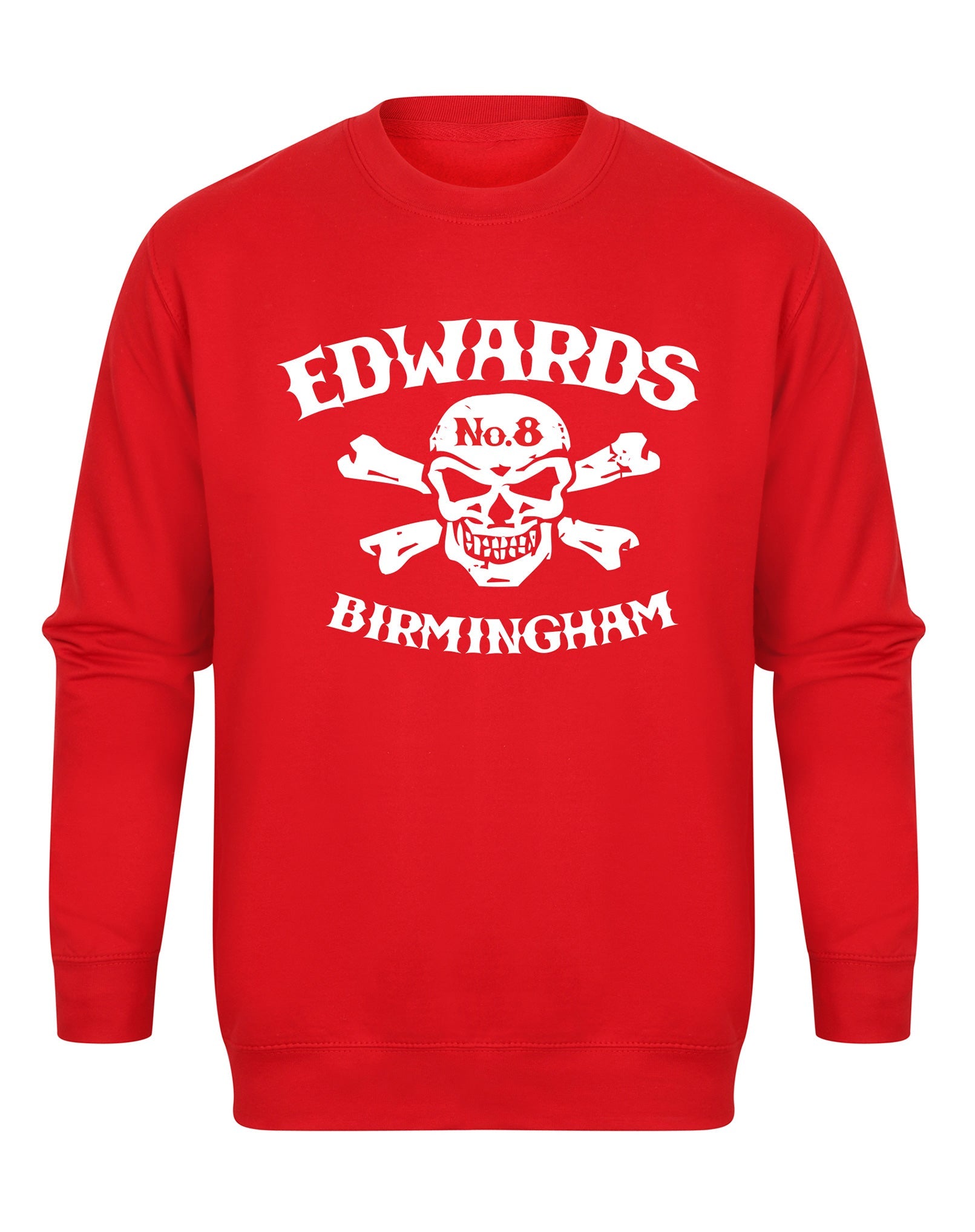 Edwards No. 8 - skull/crossbones - unisex fit sweatshirt - various colours - Dirty Stop Outs