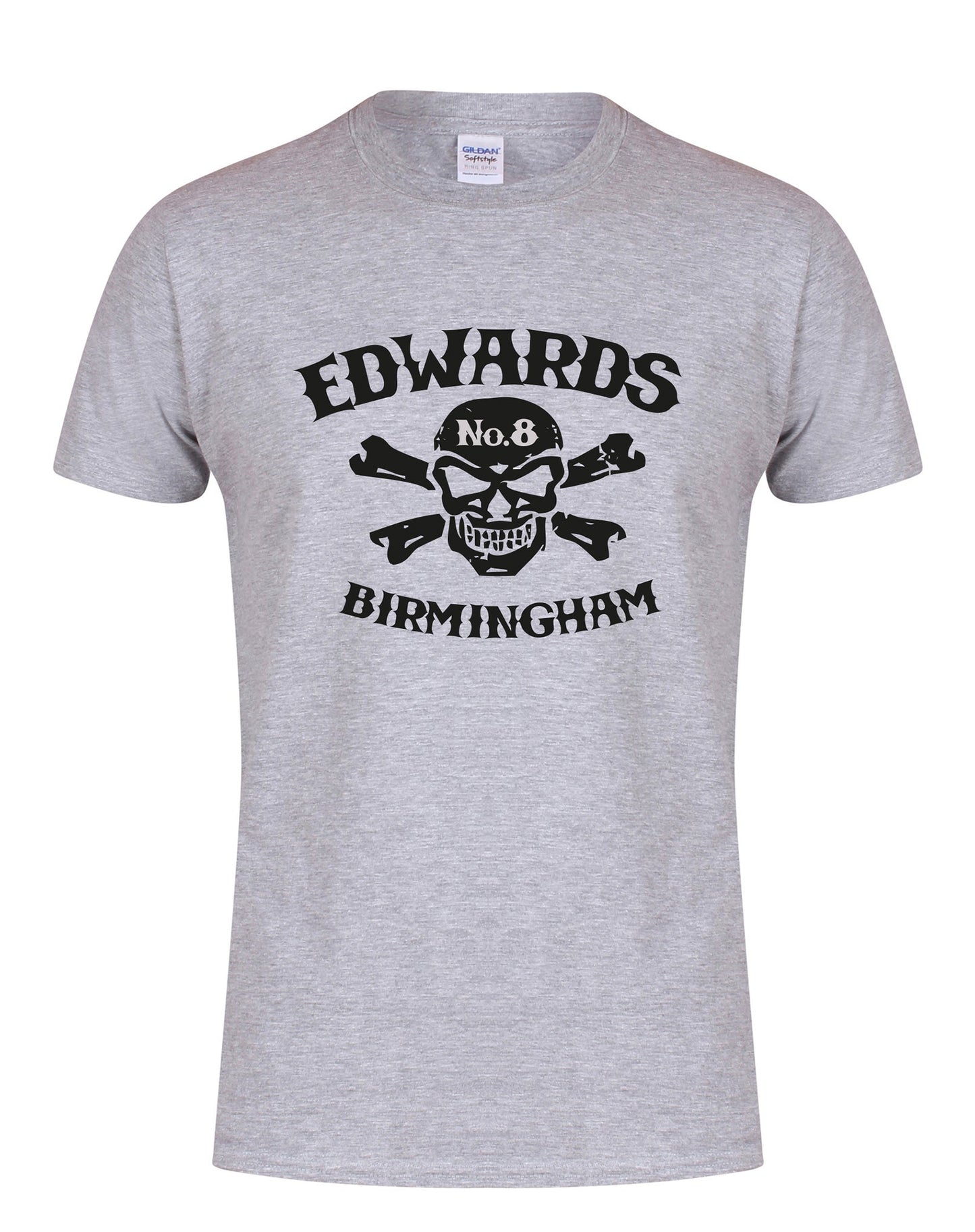 Edwards No. 8 - skull/crossbones - unisex fit T-shirt - various colours - Dirty Stop Outs