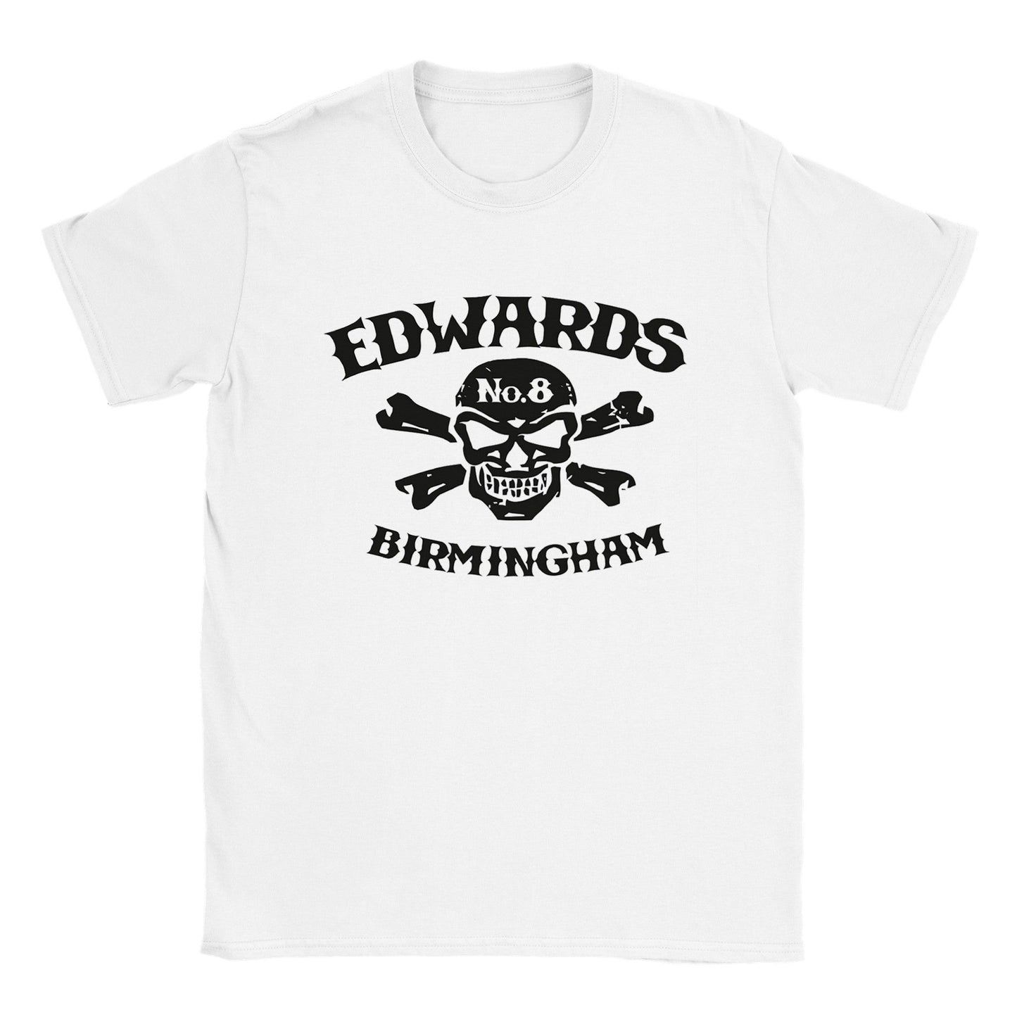 Edwards No. 8 - skull/crossbones - unisex fit T-shirt - various colours - Dirty Stop Outs