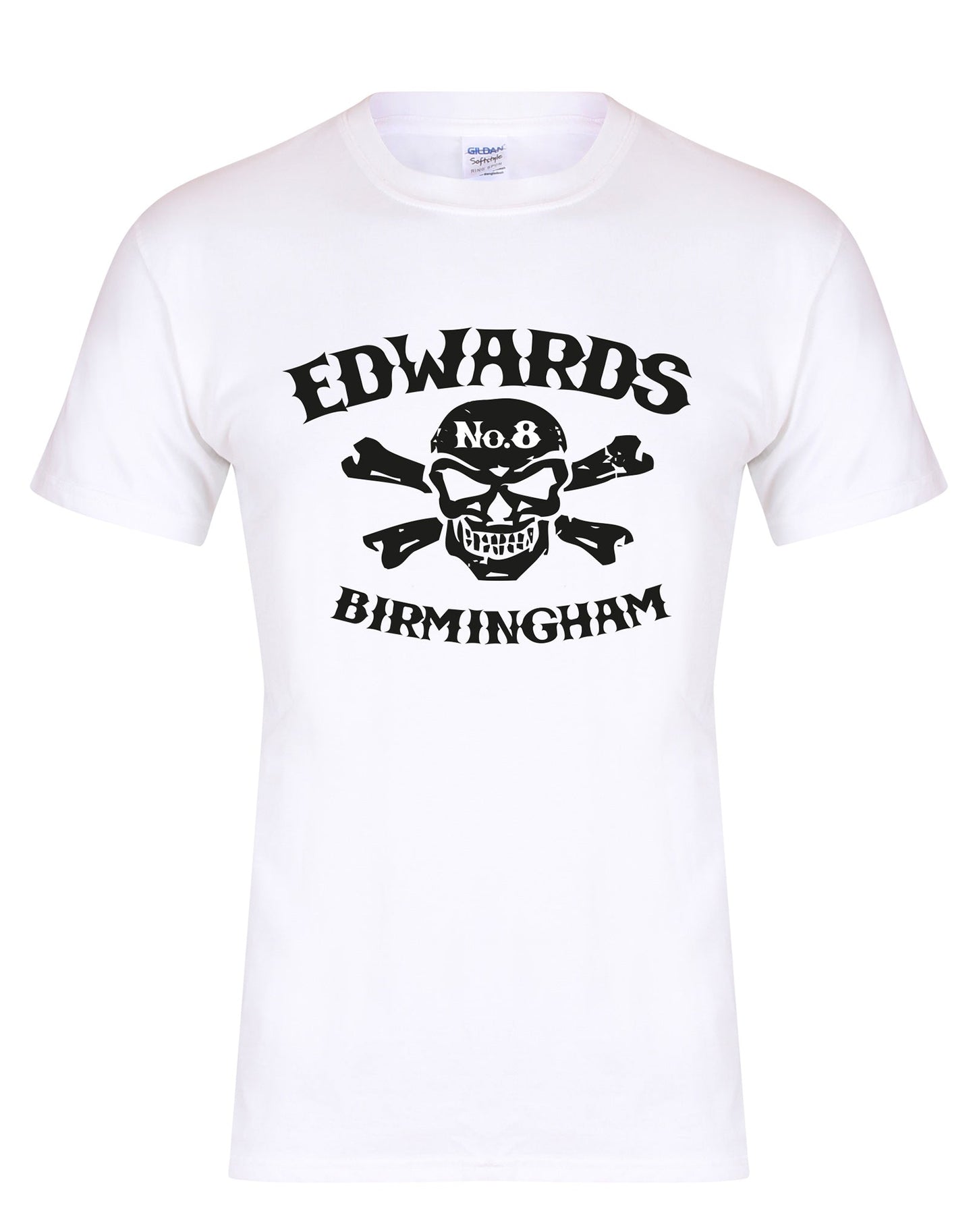 Edwards No. 8 - skull/crossbones - unisex fit T-shirt - various colours - Dirty Stop Outs