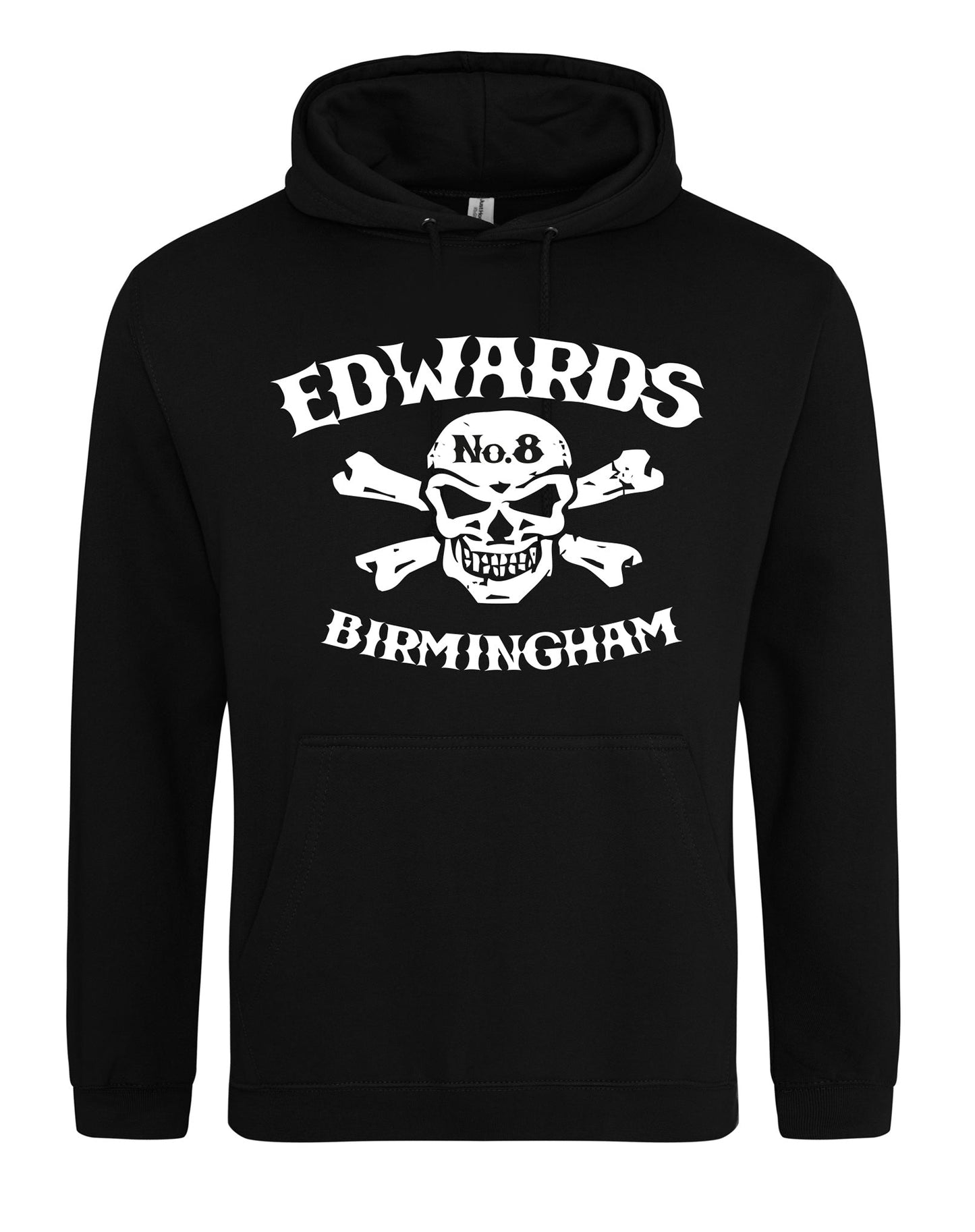 Edwards No. 8 skull/crossbones unisex hoodie - various colours - Dirty Stop Outs