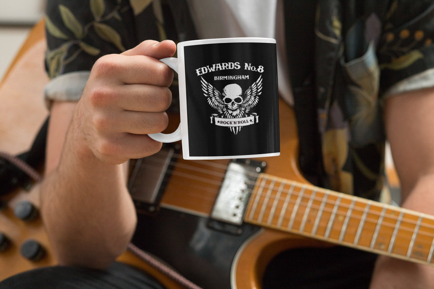 Edwards No. 8 skull/wings mug - Dirty Stop Outs