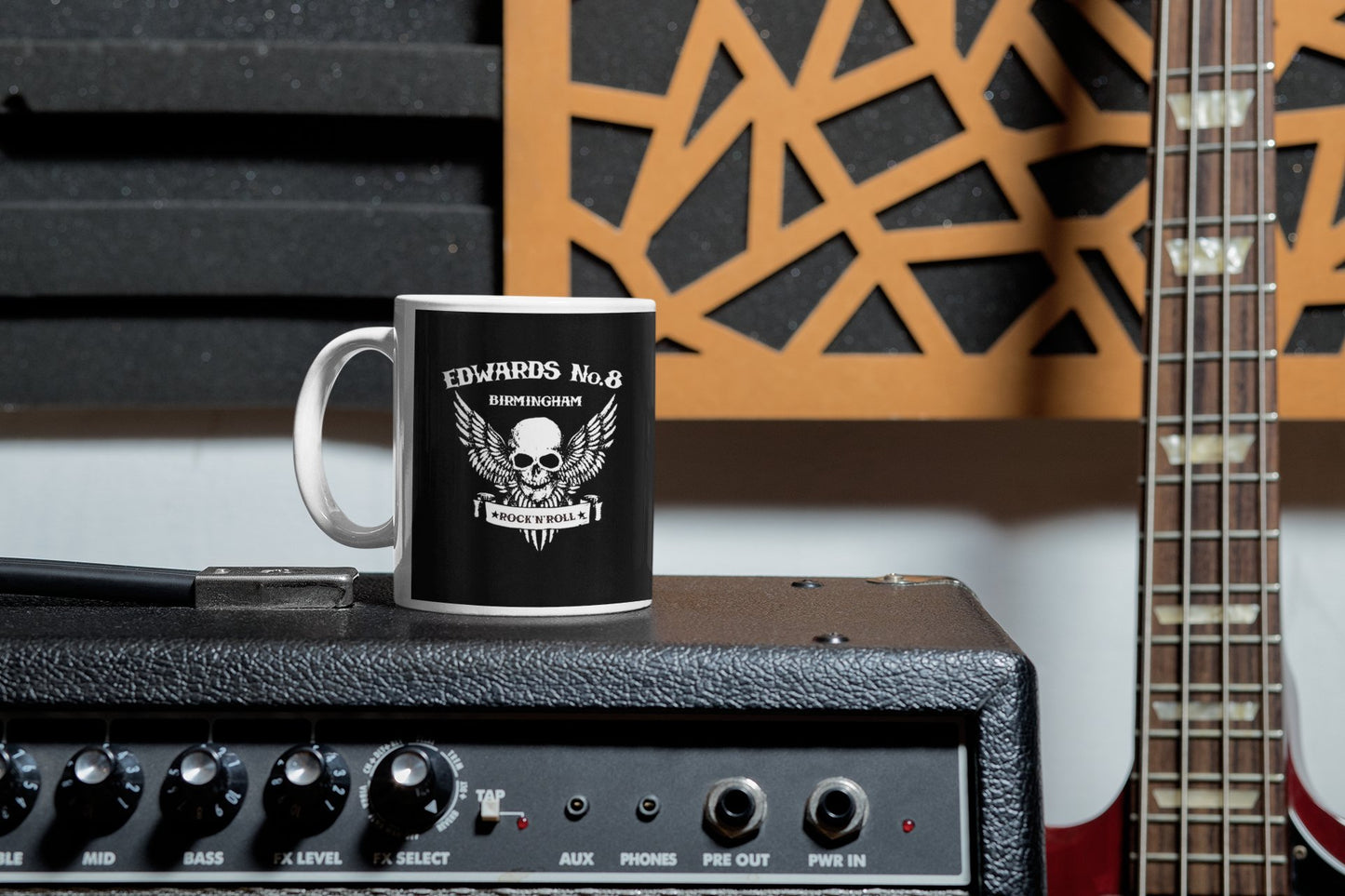 Edwards No. 8 skull/wings mug - Dirty Stop Outs