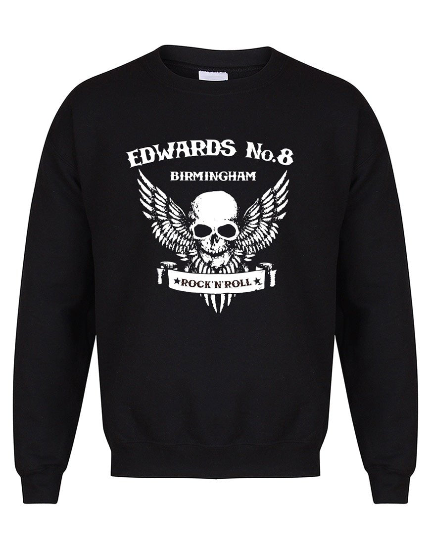 Edwards No. 8 - skull/wings - unisex fit sweatshirt - various colours - Dirty Stop Outs