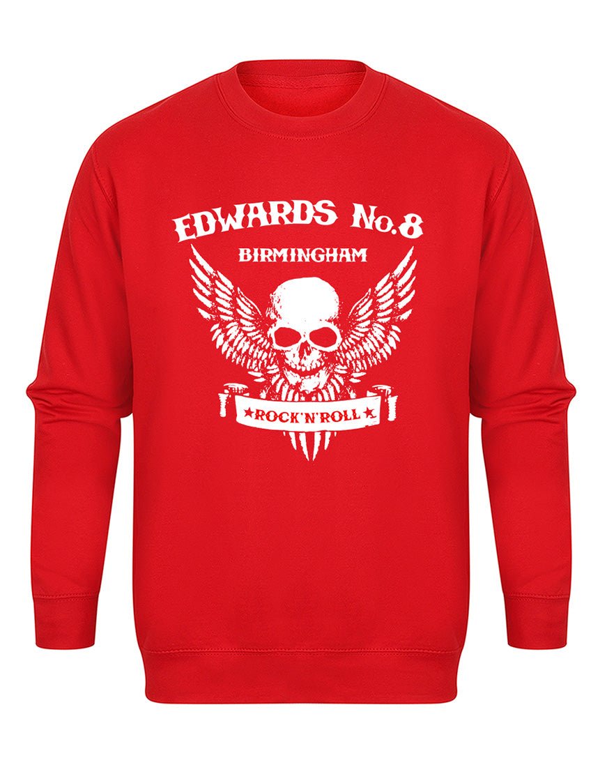 Edwards No. 8 - skull/wings - unisex fit sweatshirt - various colours - Dirty Stop Outs