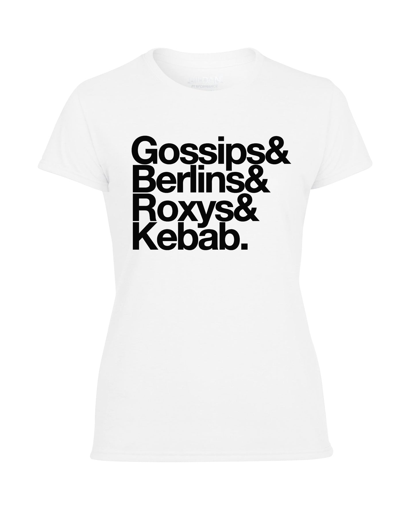 Gossips ladies fit T-shirt - various colours - Dirty Stop Outs