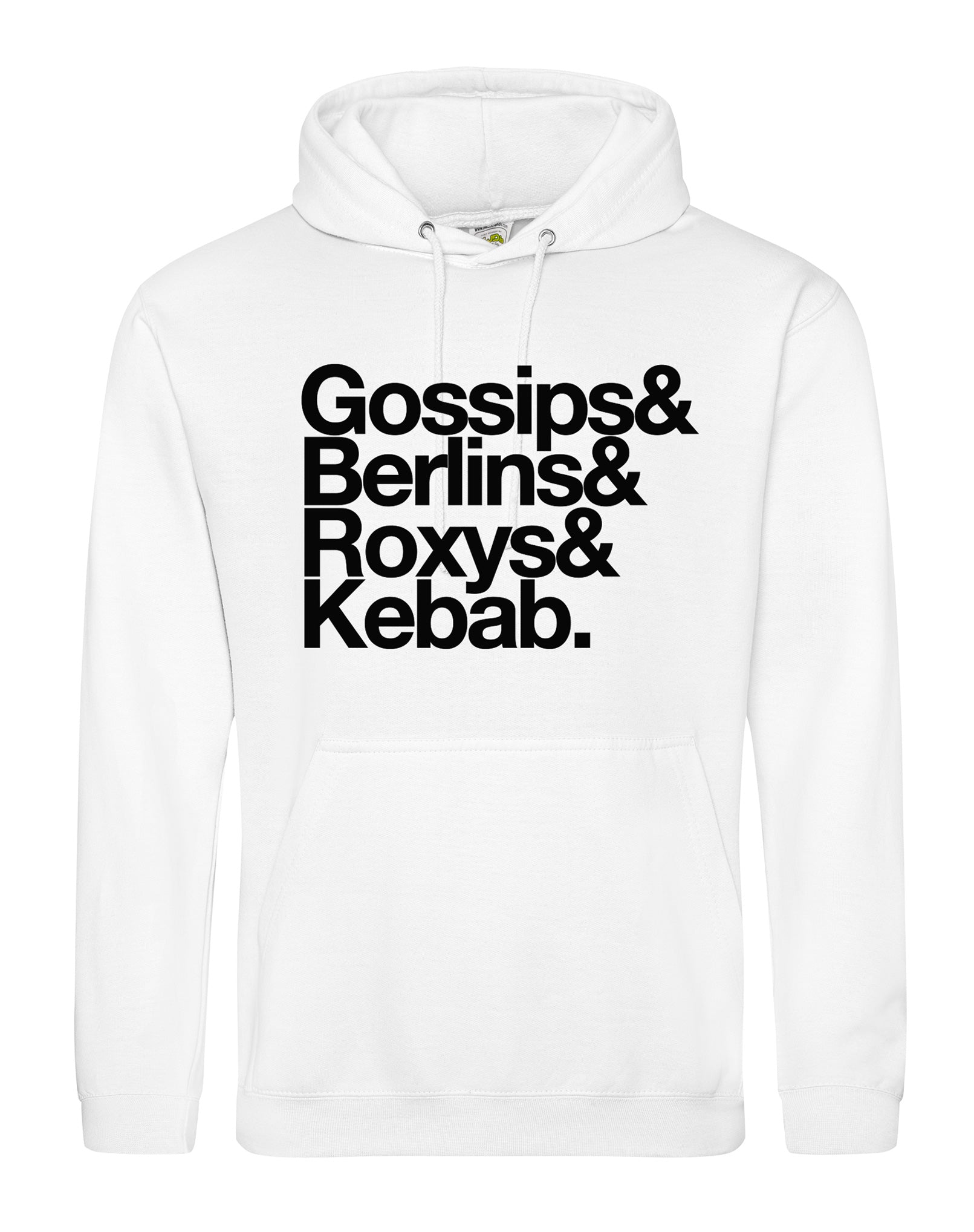 Gossips unisex fit hoodie - various colours - Dirty Stop Outs