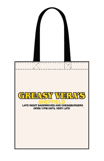 Greasy Vera's canvas tote bag - Dirty Stop Outs