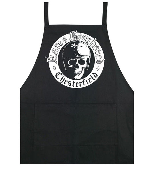 Hare & Greyhound skull cooking apron - Dirty Stop Outs