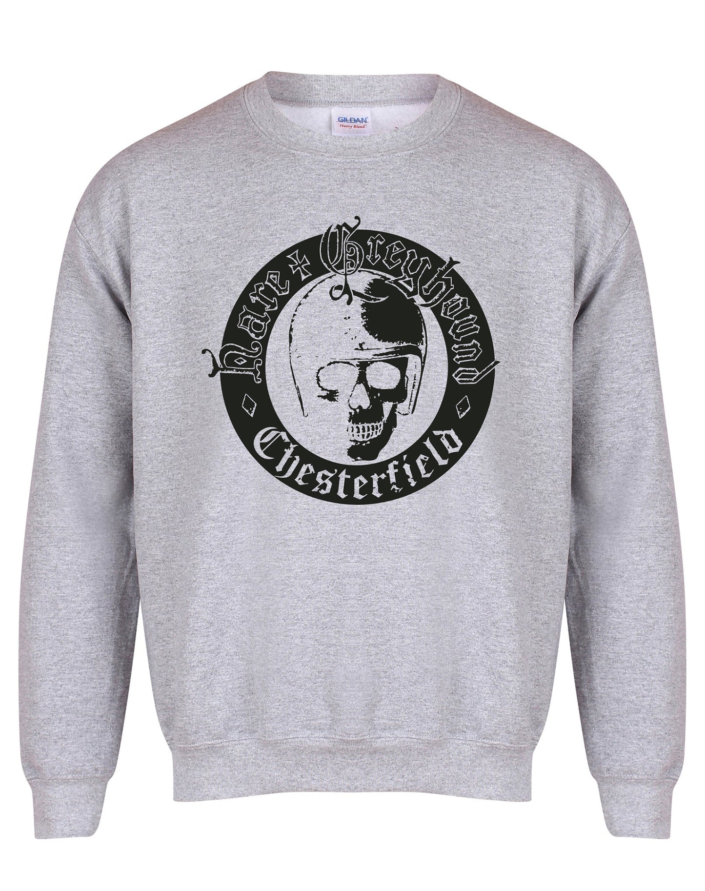 Hare & Greyhound skull unisex sweatshirt - various colours - Dirty Stop Outs