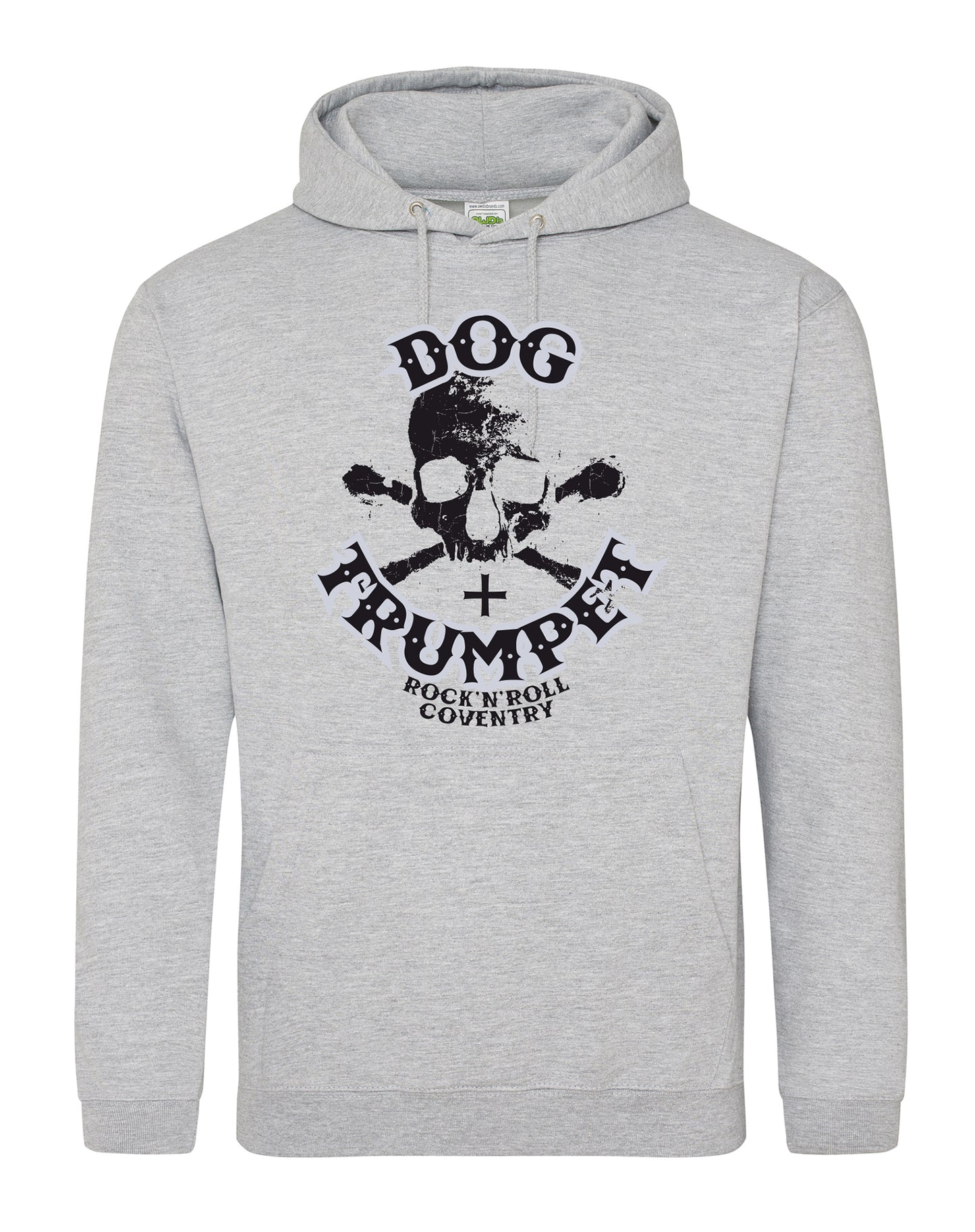 Dog & Trumpet (with skull) unisex fit hoodie - various colours