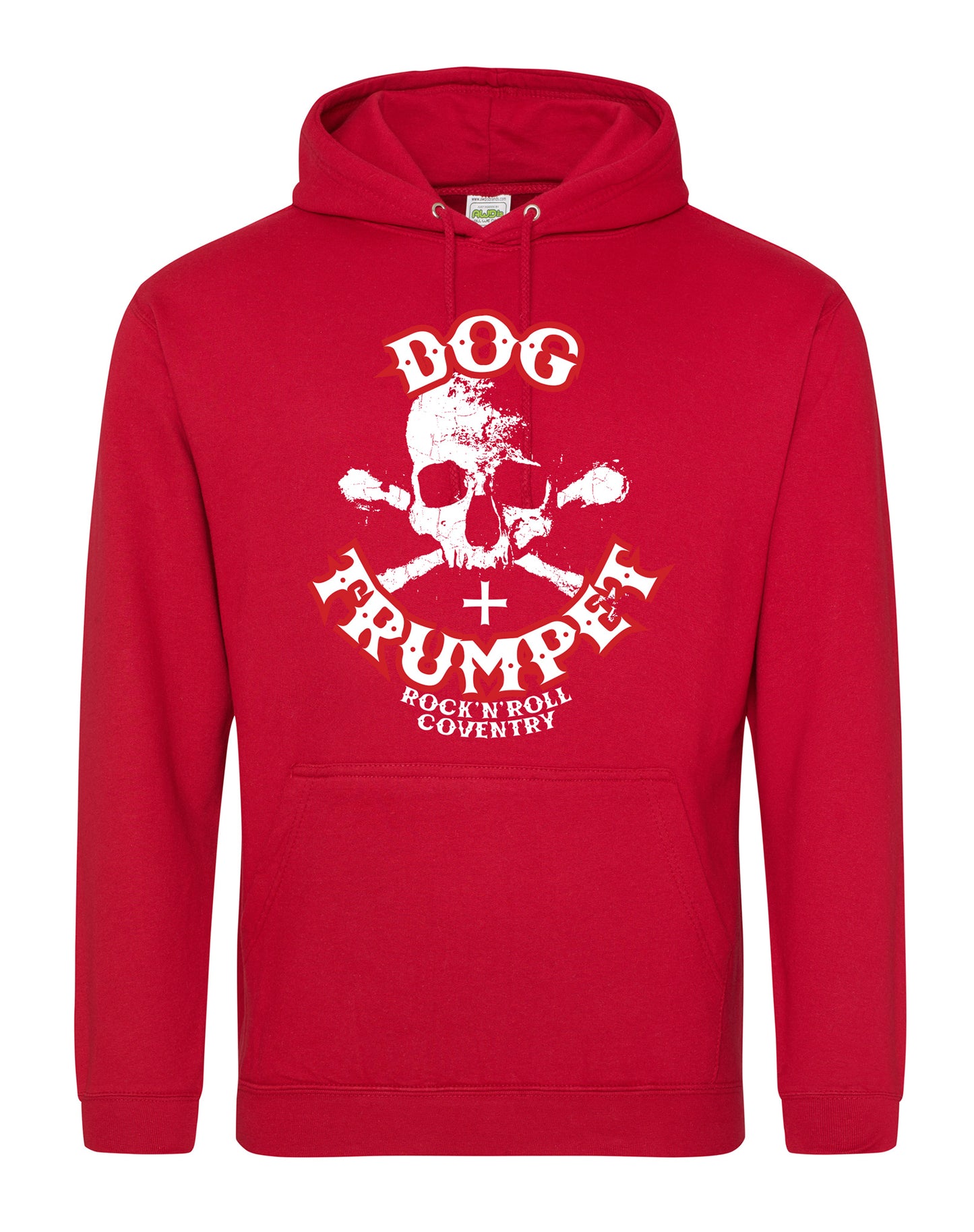 Dog & Trumpet (with skull) unisex fit hoodie - various colours