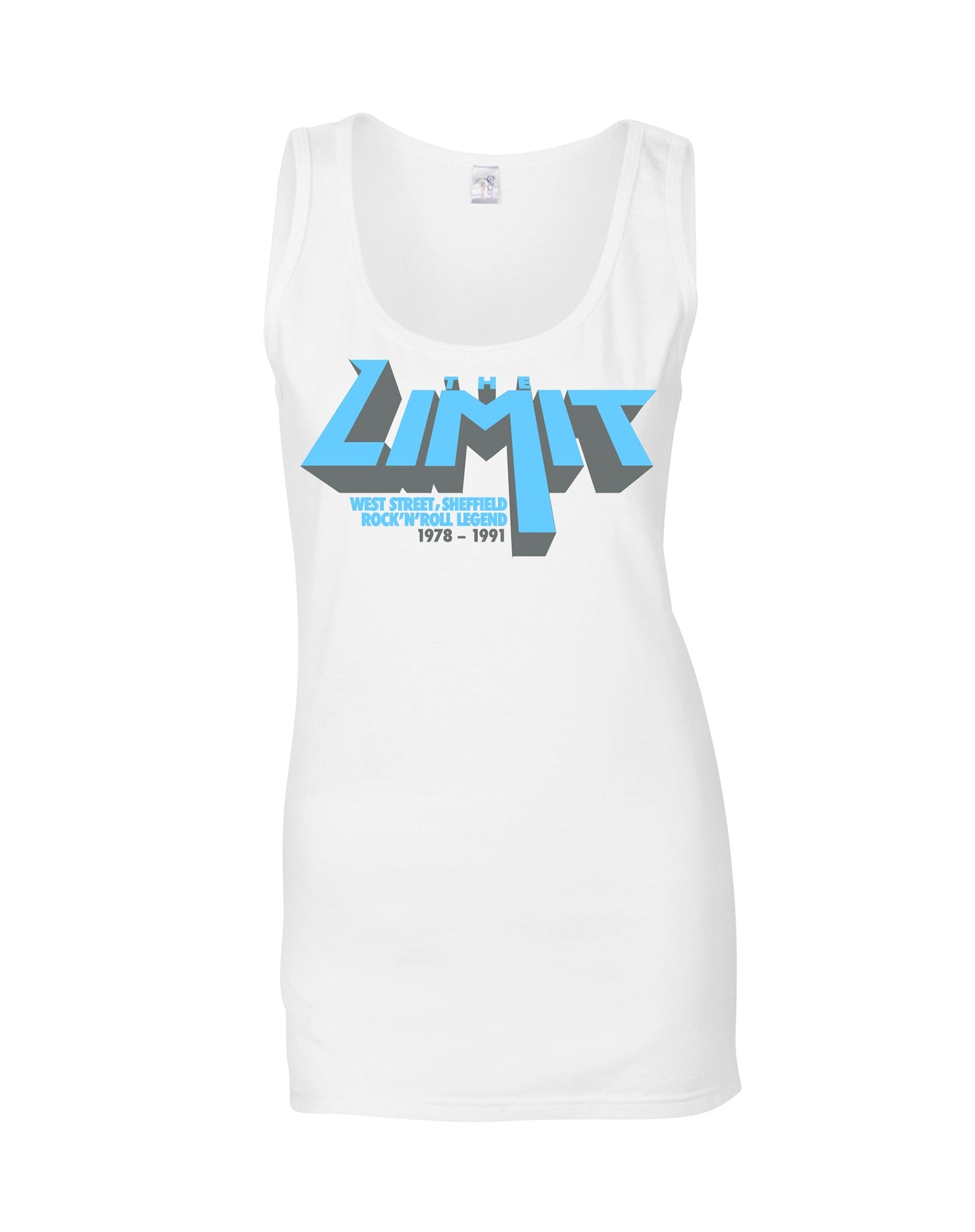 Limit anniversary (blue logo) ladies fit vest - various colours - Dirty Stop Outs