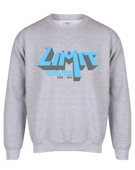 Limit anniversary (blue logo) unisex fit sweatshirt - various colours - Dirty Stop Outs