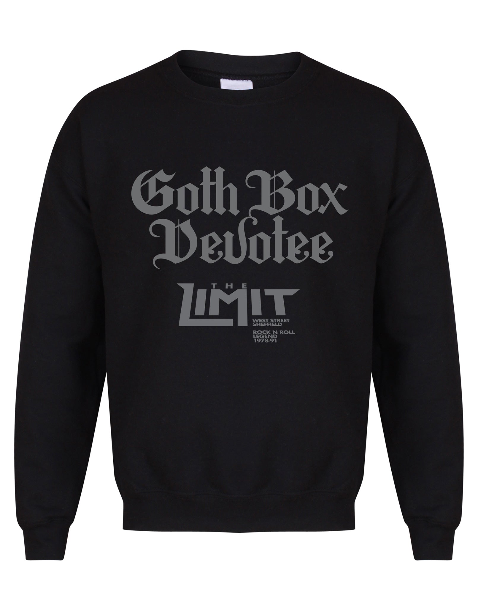 Limit Goth Box Devotee unisex fit sweatshirt - various colours - Dirty Stop Outs
