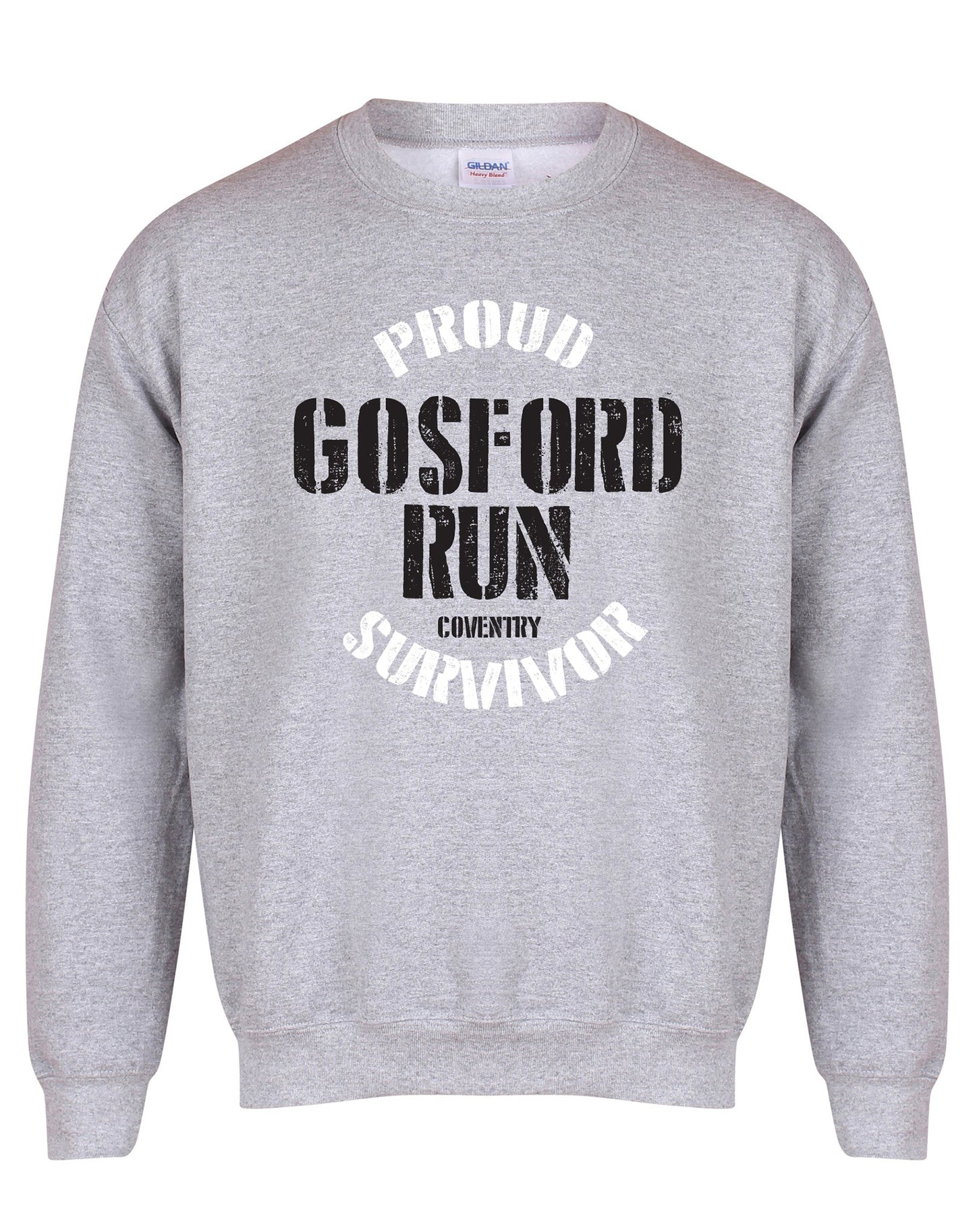 Proud Gosford Run Survivor sweatshirt - various colours - Dirty Stop Outs