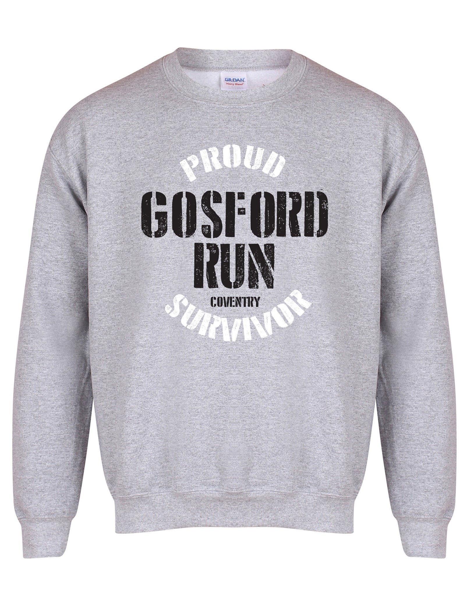 Proud Gosford Run Survivor sweatshirt - various colours - Dirty Stop Outs