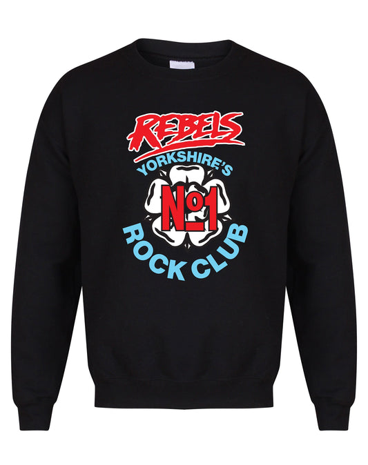 Rebels No. 1 rock club unisex fit sweatshirt - various colours - Dirty Stop Outs