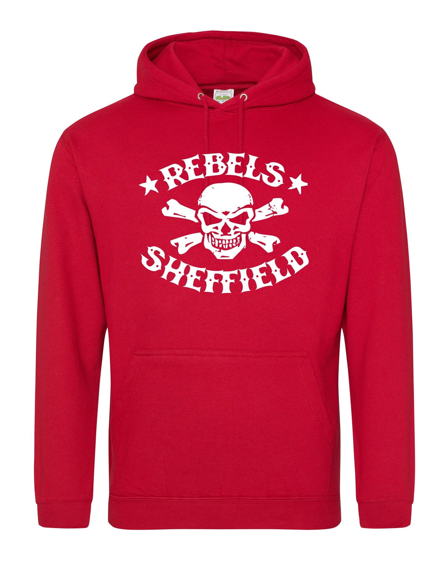 Rebels skull crossbones unisex fit hoodie - various colours - Dirty Stop Outs