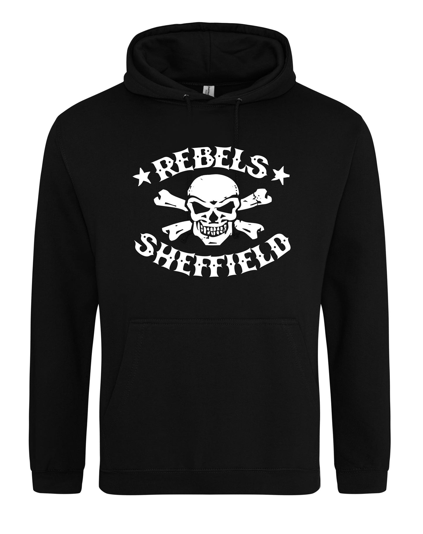 Rebels skull crossbones unisex fit hoodie - various colours - Dirty Stop Outs