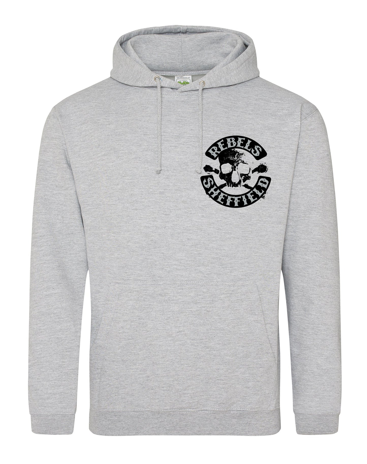 Rebels small skull unisex fit hoodie - various colours - Dirty Stop Outs