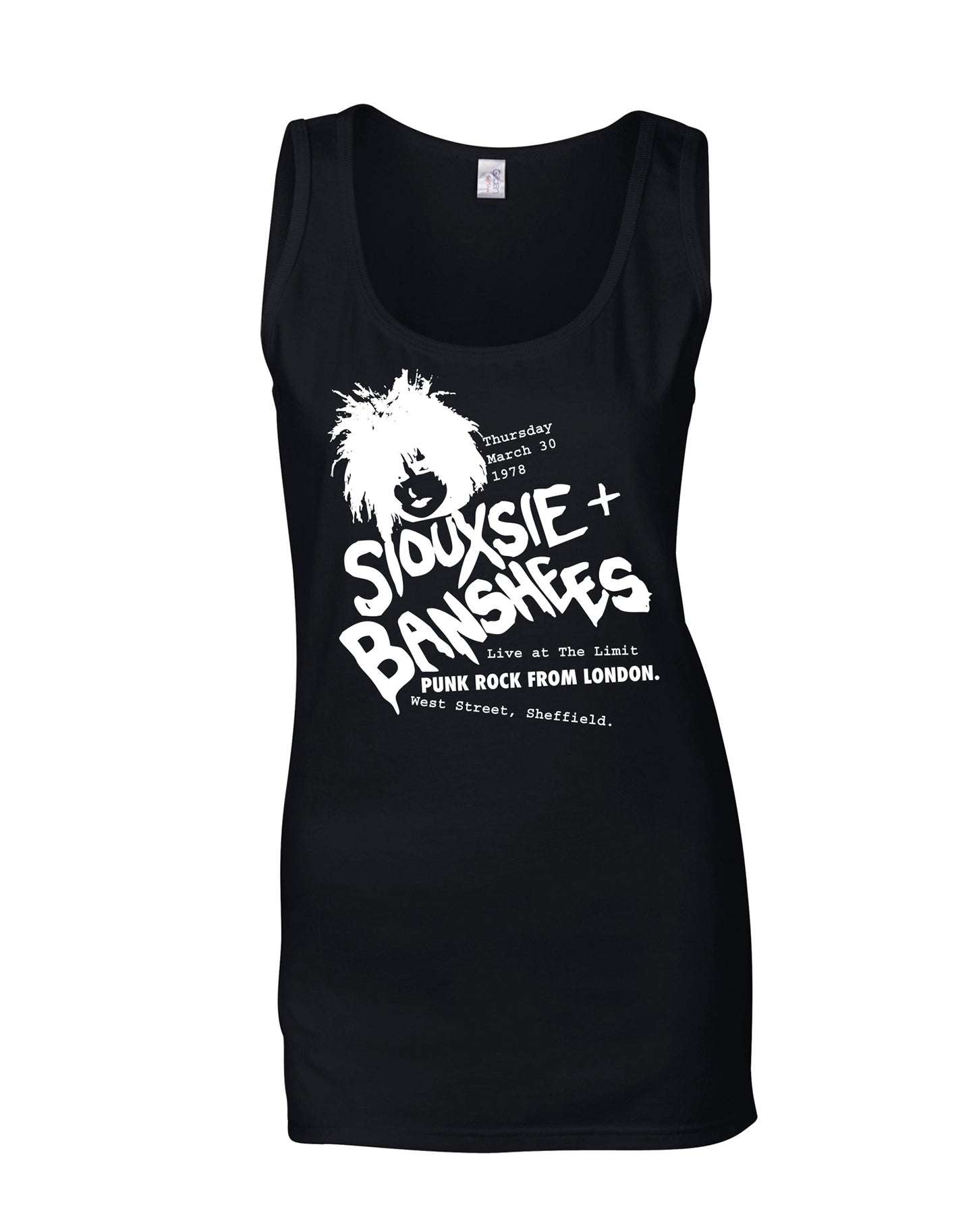 Siouxsie at the Limit ladies fit vest - various colours. - Dirty Stop Outs