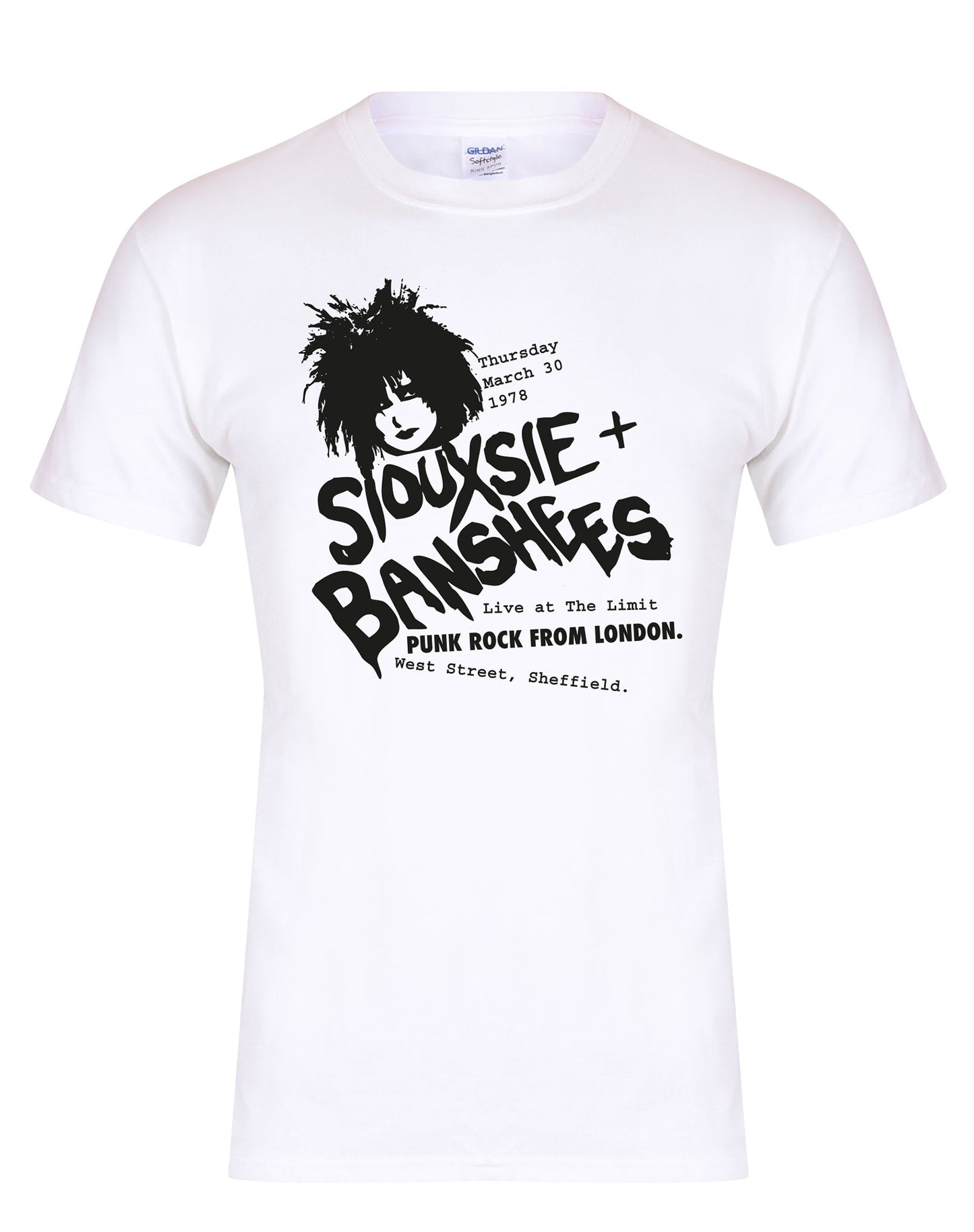 Siouxsie at the Limit unisex fit T-shirt - various colours - Dirty Stop Outs