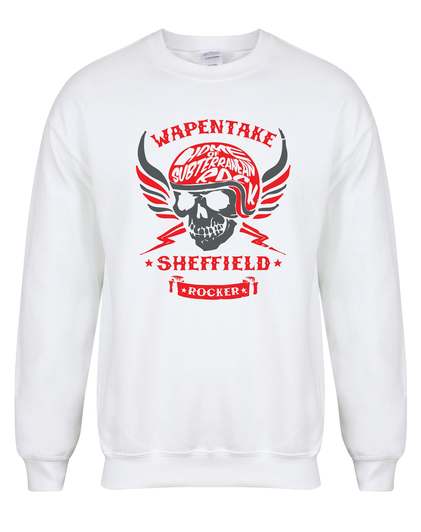Wapentake biker skull unisex fit sweatshirt - various colours