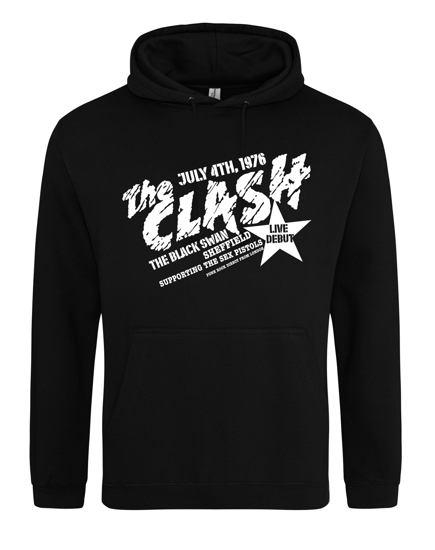 The Clash at the Black Swan - unisex fit hoodie - various colours - Dirty Stop Outs