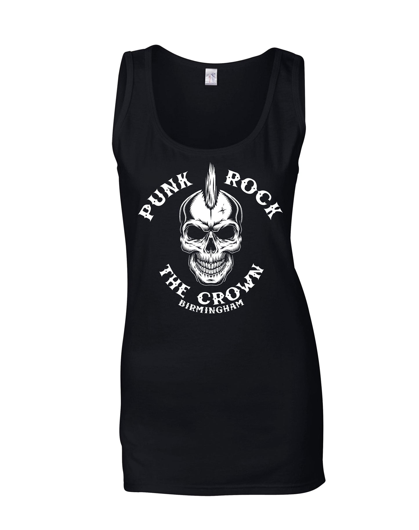 The Crown - punk - ladies fit vest - various colours - Dirty Stop Outs