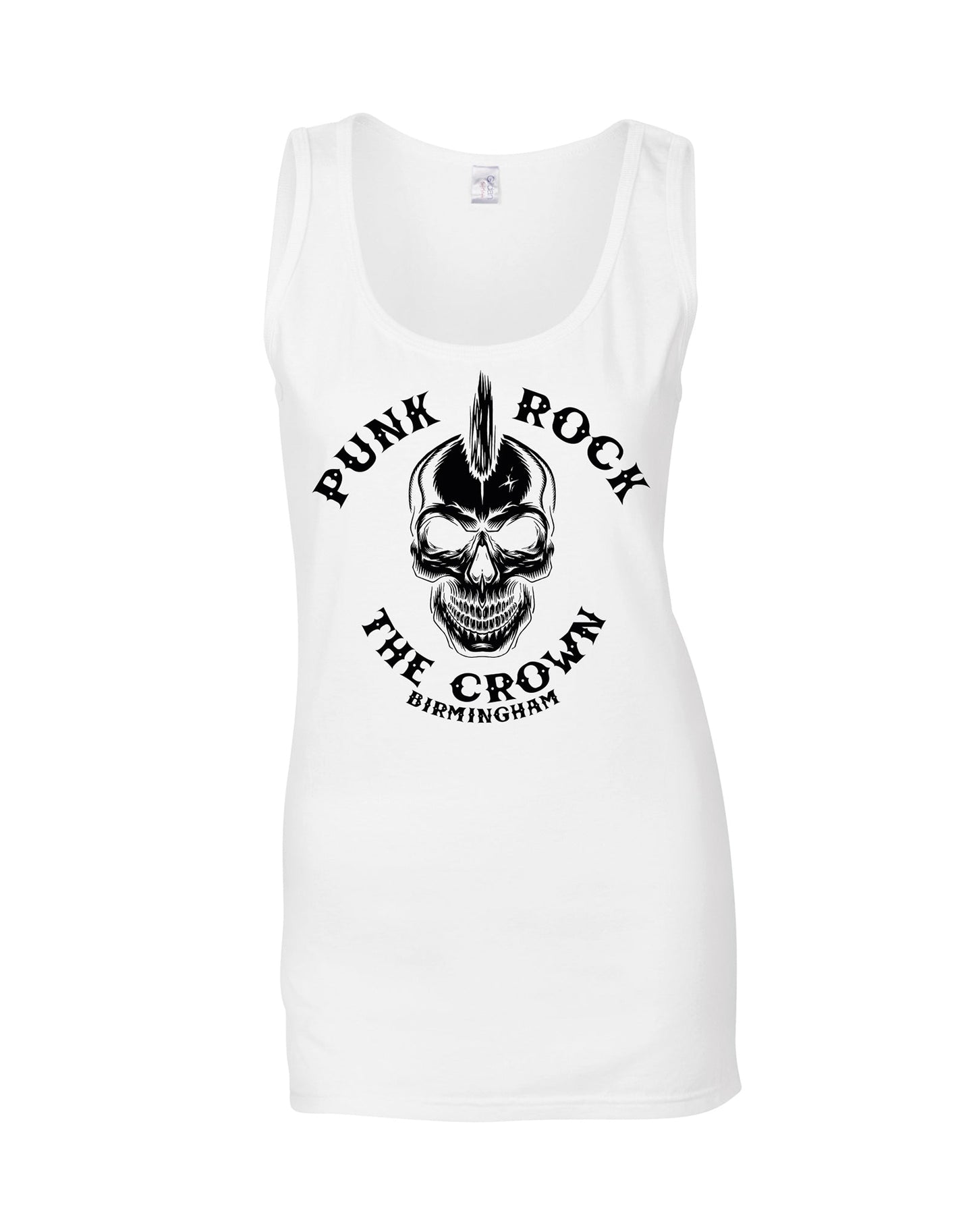 The Crown - punk - ladies fit vest - various colours - Dirty Stop Outs