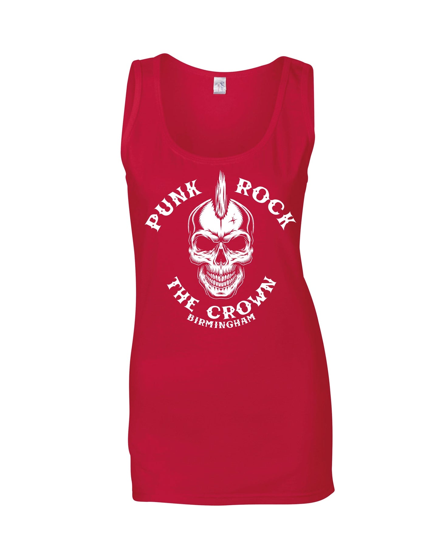 The Crown - punk - ladies fit vest - various colours - Dirty Stop Outs