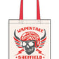 Wapentake biker skull canvas tote bag - Dirty Stop Outs