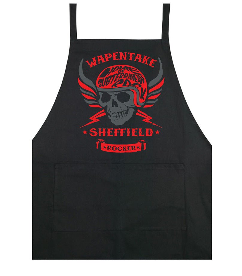 Wapentake biker skull cooking apron - Dirty Stop Outs