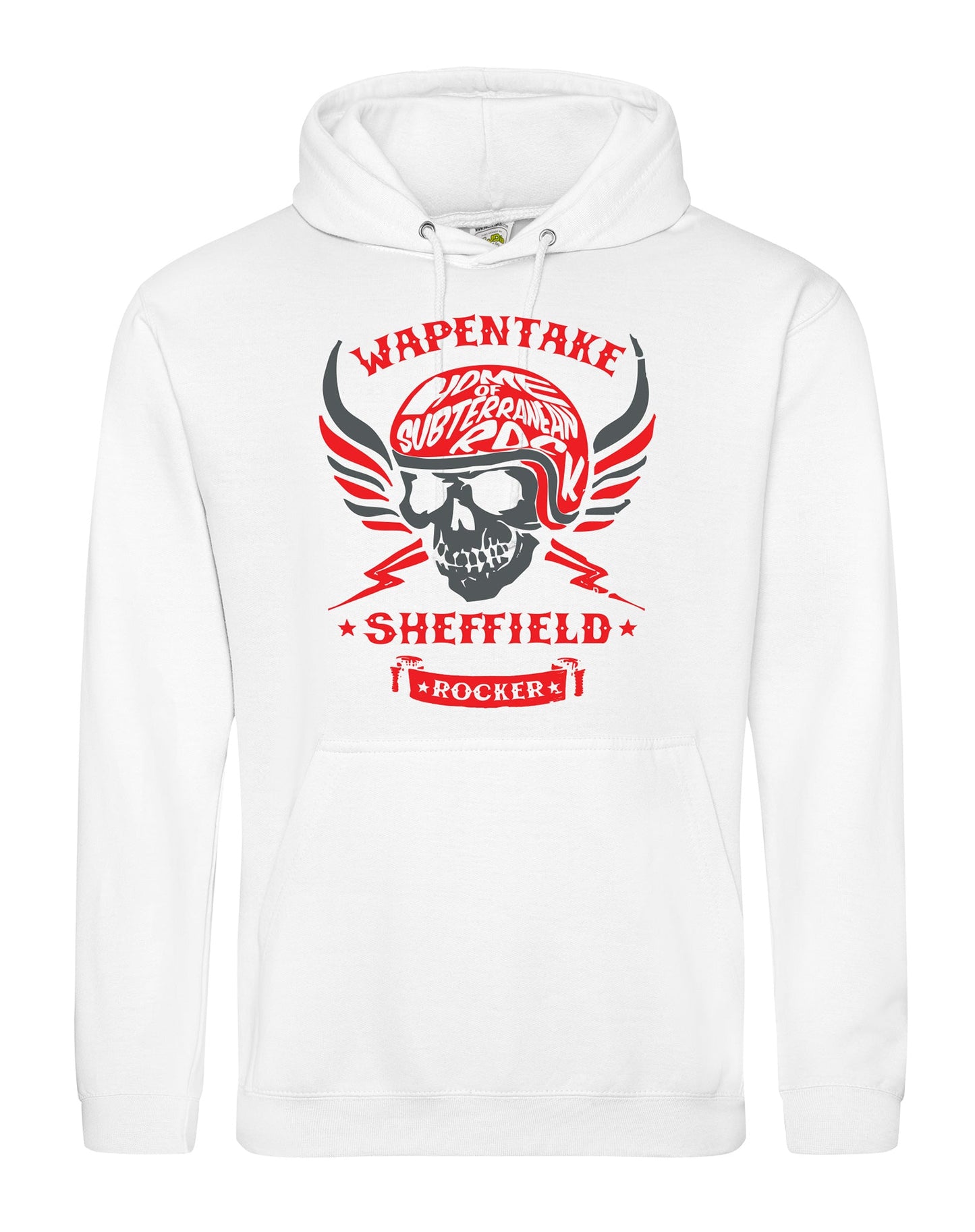 Wapentake biker skull unisex fit hoodie - various colours - Dirty Stop Outs